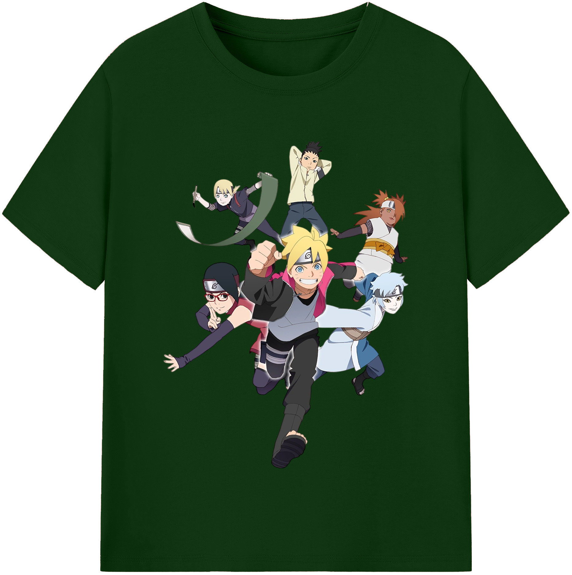 （画像用） NARUTO -ナルト- うずまき ボルト Uzumaki Boruto 綿100％半袖Tシャツ（フロントプリント）